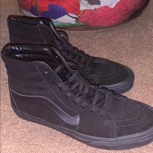 Black Vans Sk8 high size 10